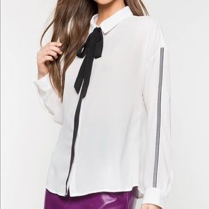 Brand new white button down blouse